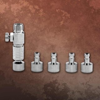 MK3 Airbrush Schnellkuppler mit Druckregler mit G 1/8
