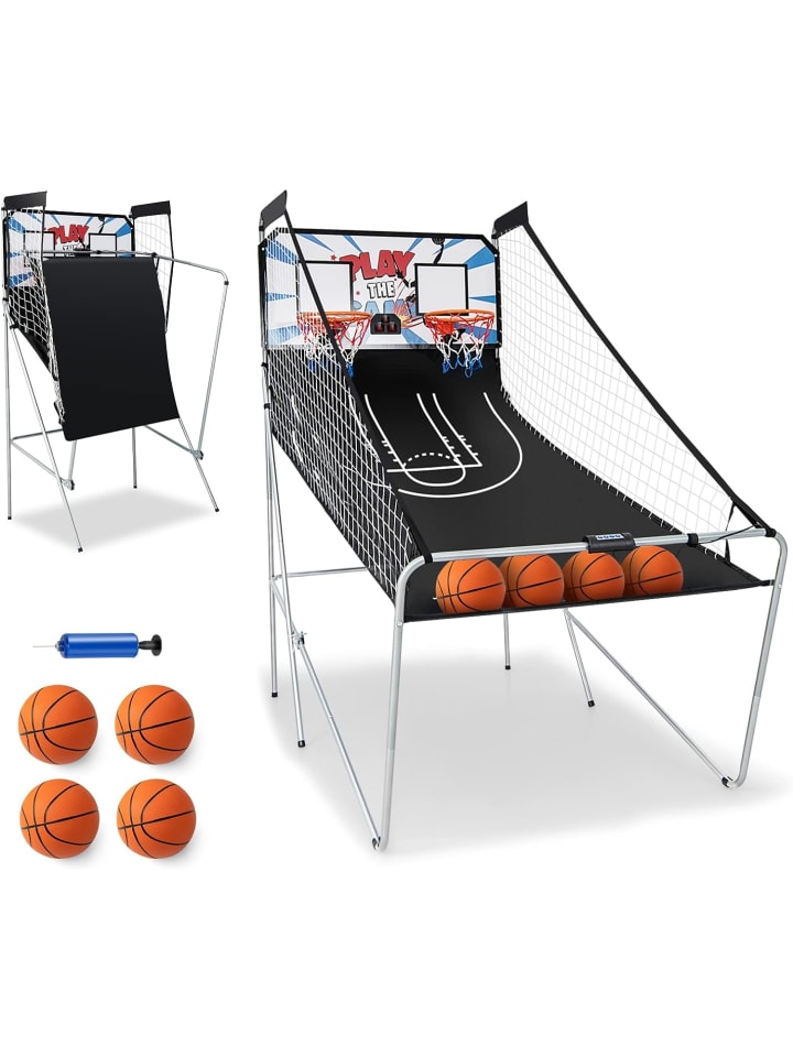 COSTWAY Basketball Automat inkl. 4 Bällen in Weiß günstig kaufen onesize