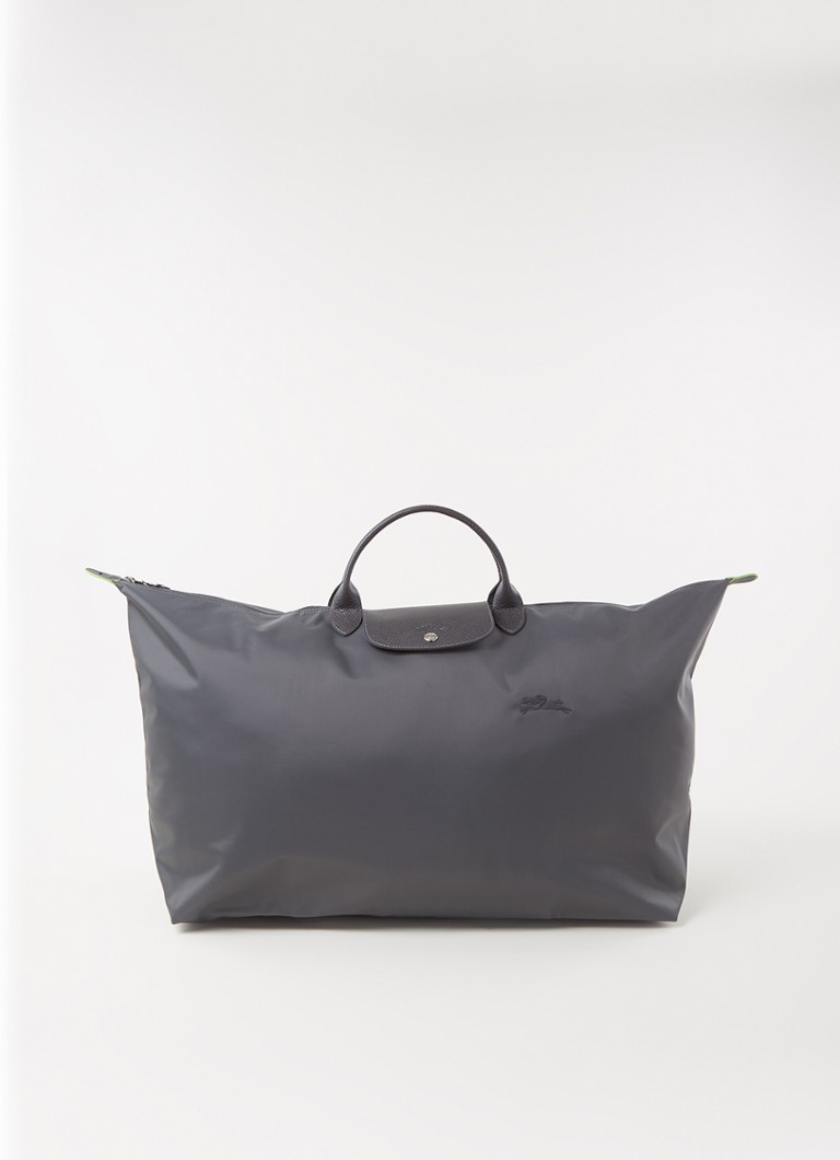 Longchamp  Le Pliage Green reistas XL met leren details