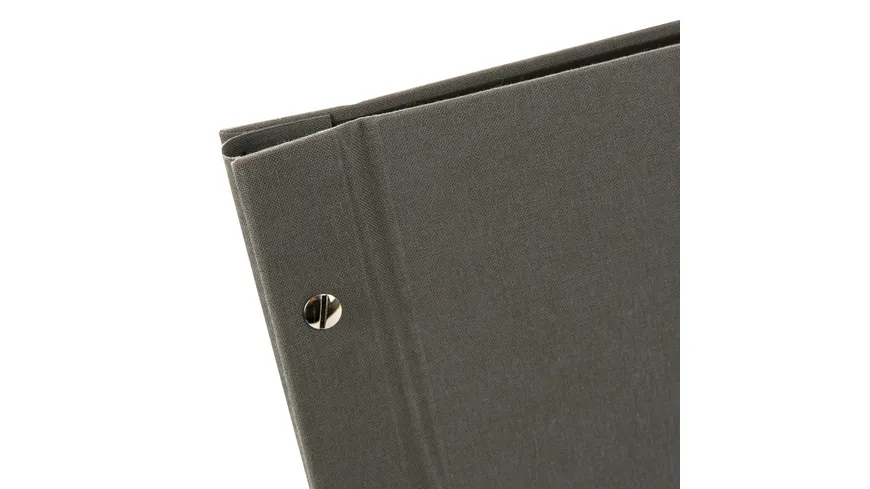 goldbuch Schraubalbum Bella Vista grau 30x25cm 40 schwarze Seiten - erweiterbar