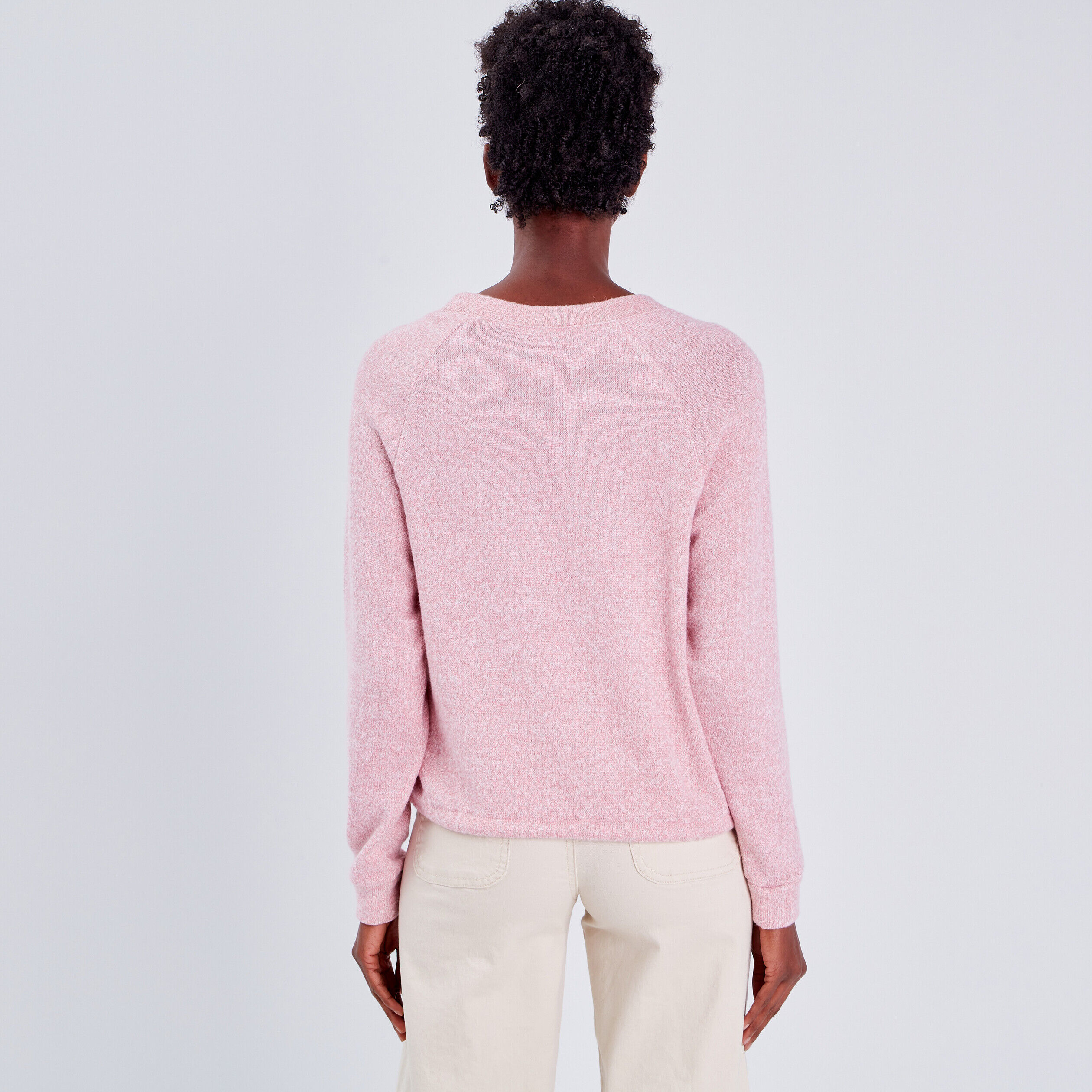 Sweat manches longues rose femme | Cache Cache