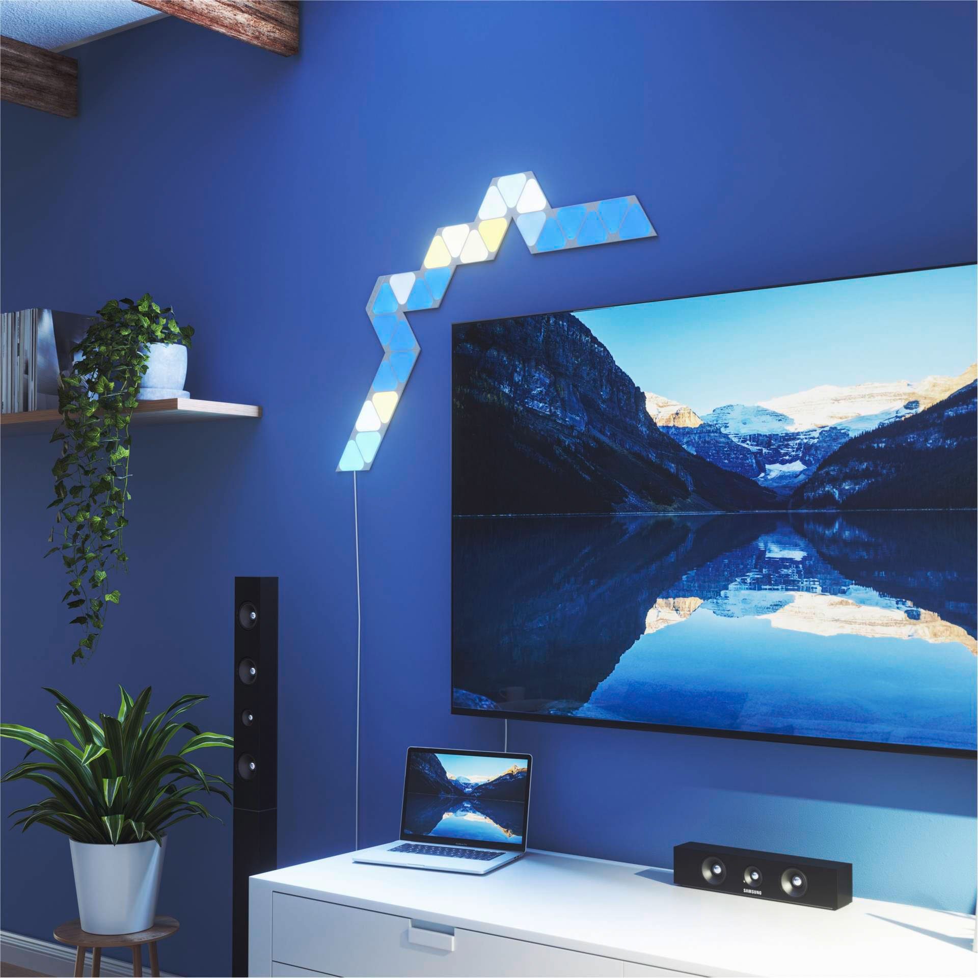 nanoleaf LED Panel Triangles, Dimmfunktion, LED fest integriert, Farbwechsler