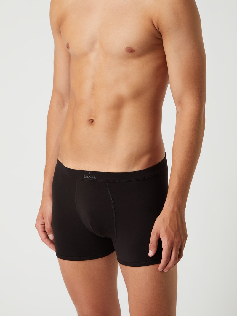 Trunks mit Label-Print in schwarz