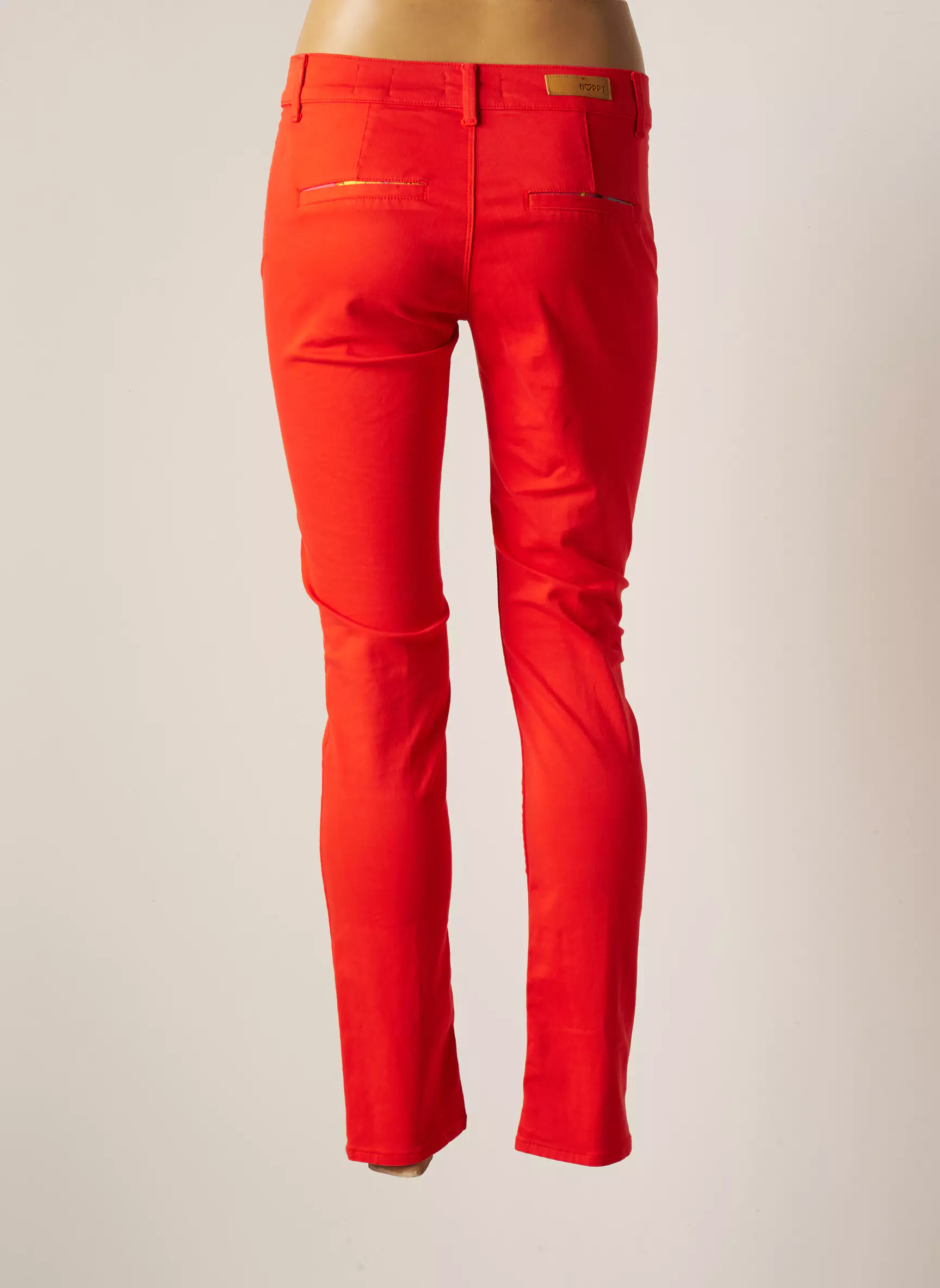 Hoppy Pantalons Chino Femme couleur orange