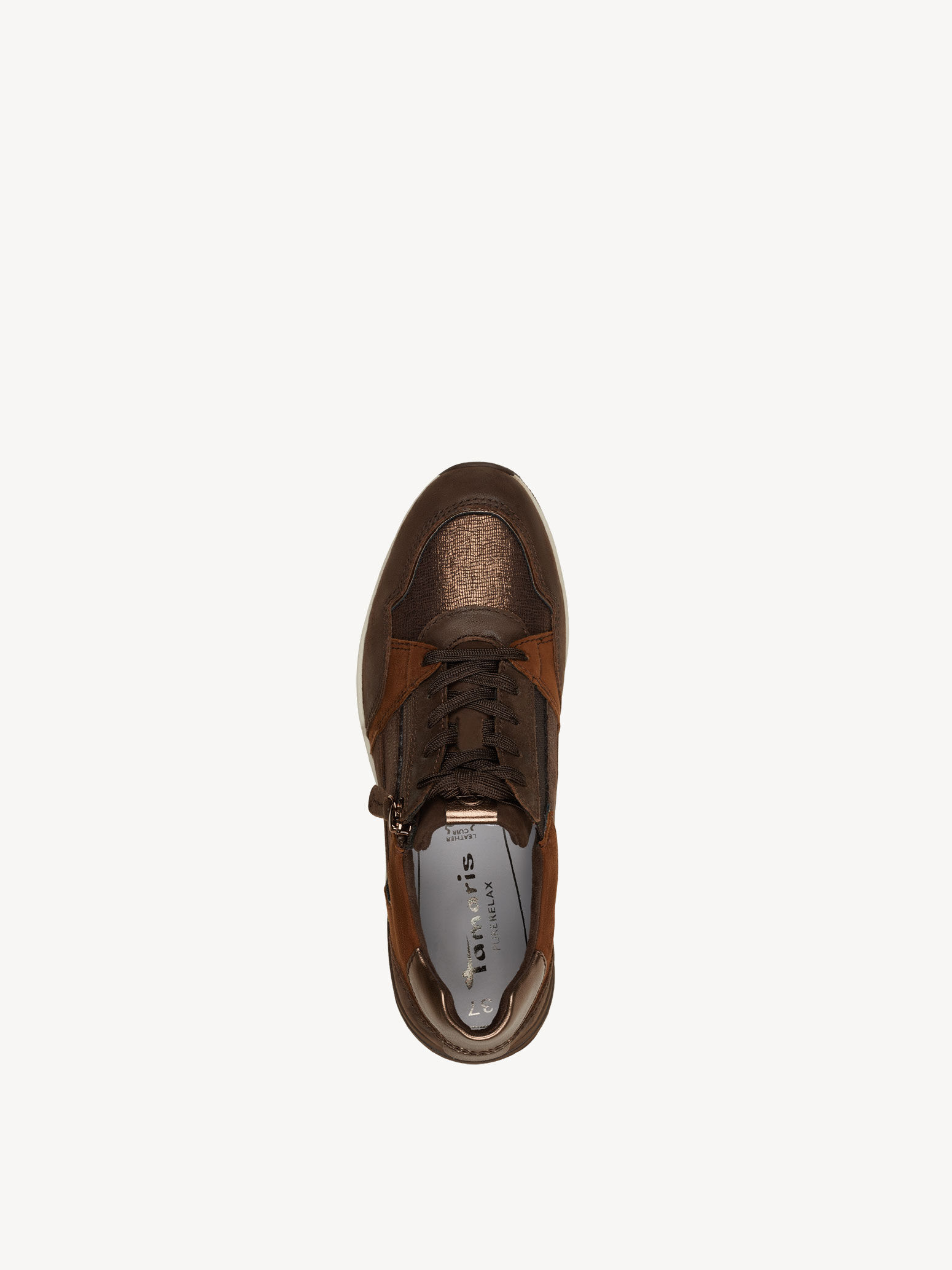 Basket en cuir - marron
