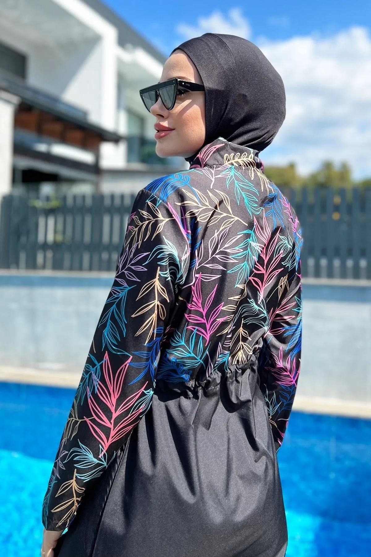 Remsa Mayo  Vollständig bedeckter Hijab-Badeanzug mit Fallschirm R038 Beren