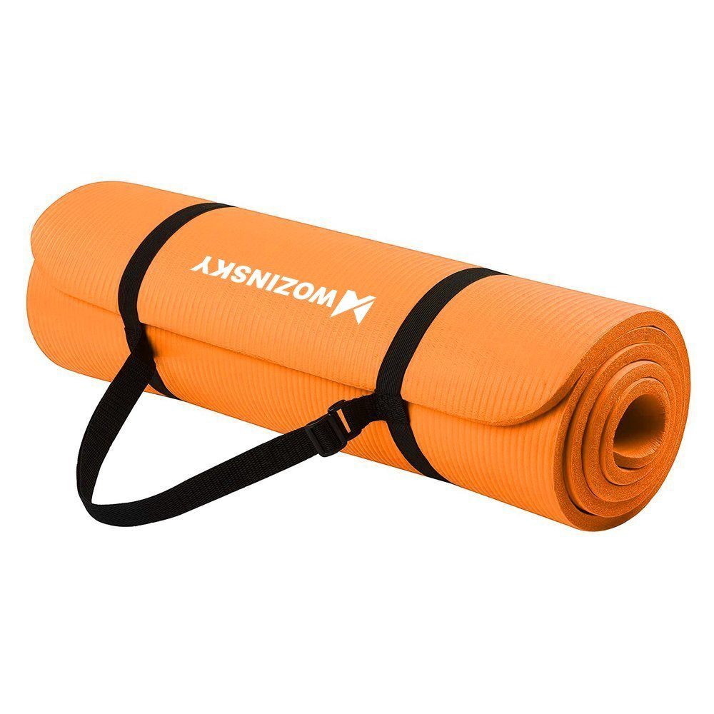 cofi1453 Yogamatte Gymnastische rutschfeste Matte zum Trainieren von 181 cm x 63 cm x 1 cm Yogamatte Frauen Männer Fitness Training Gymnastik