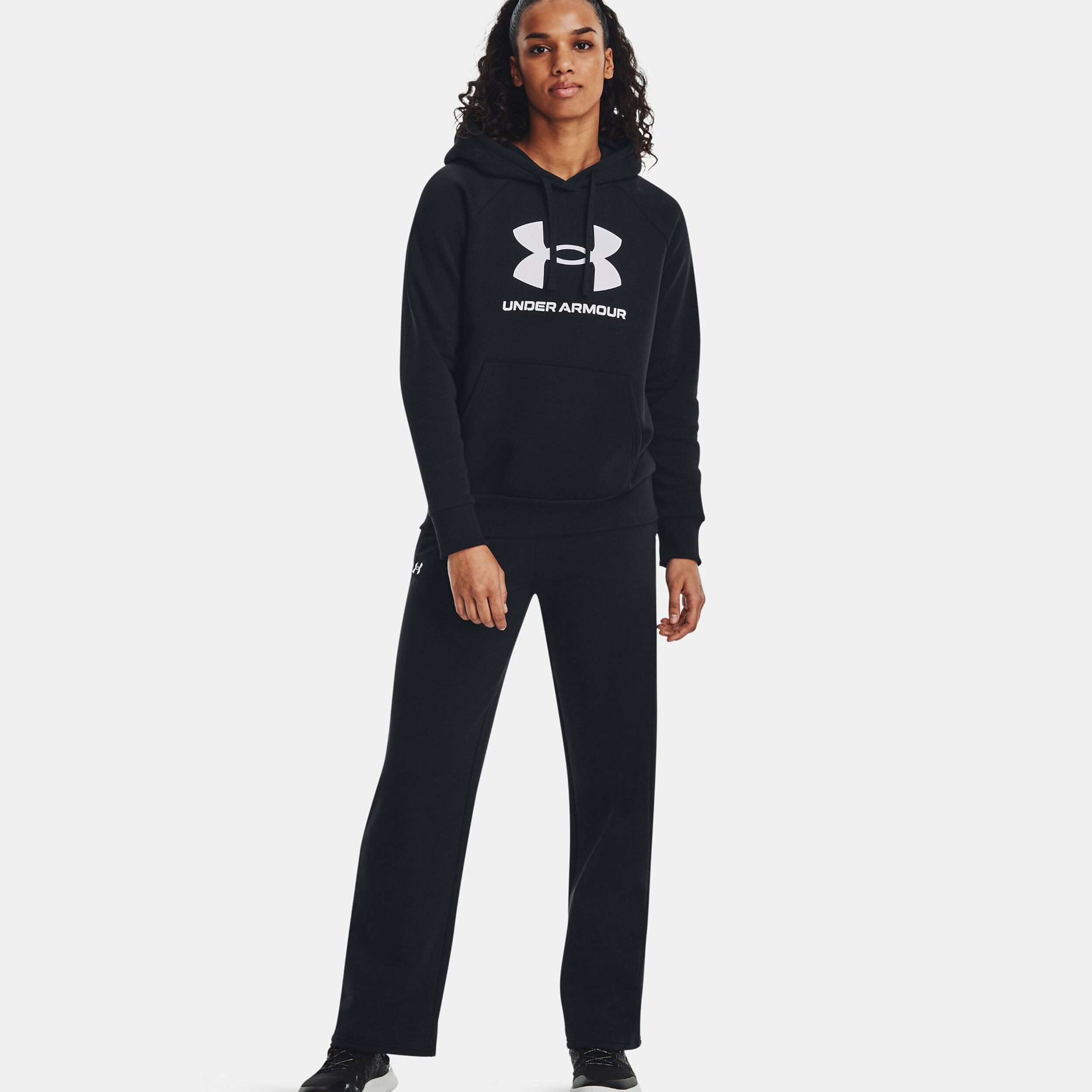 Big Logo Hoody Damen - Schwarz