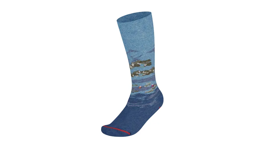 MuseARTa Unisex Socken Claude Monet - Water Lilies blau