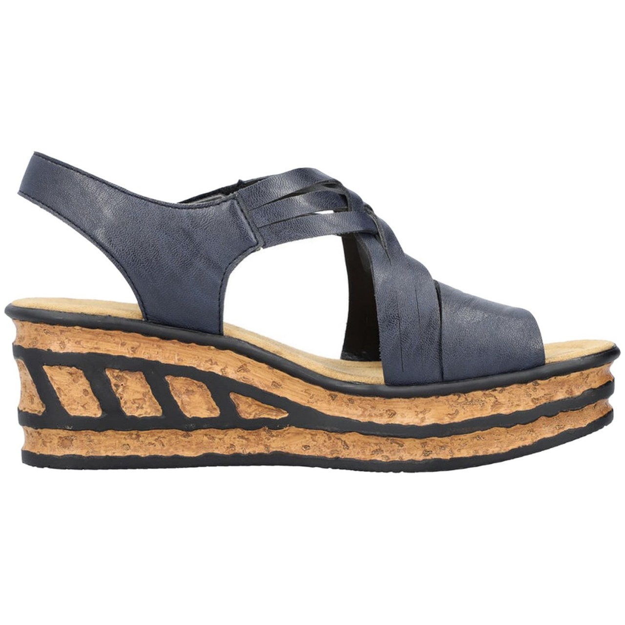 RIEKER Sling-Pumps blau