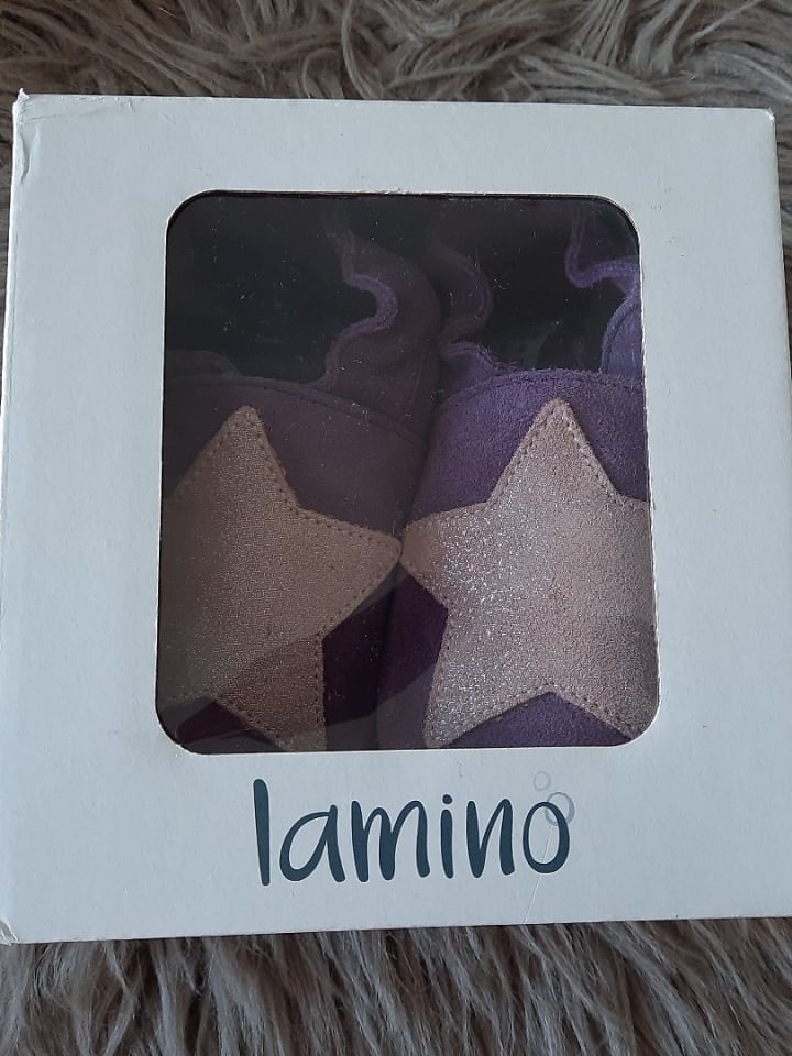 lamino Leder-Krabbelschuhe in Lila günstig kaufen 22/23