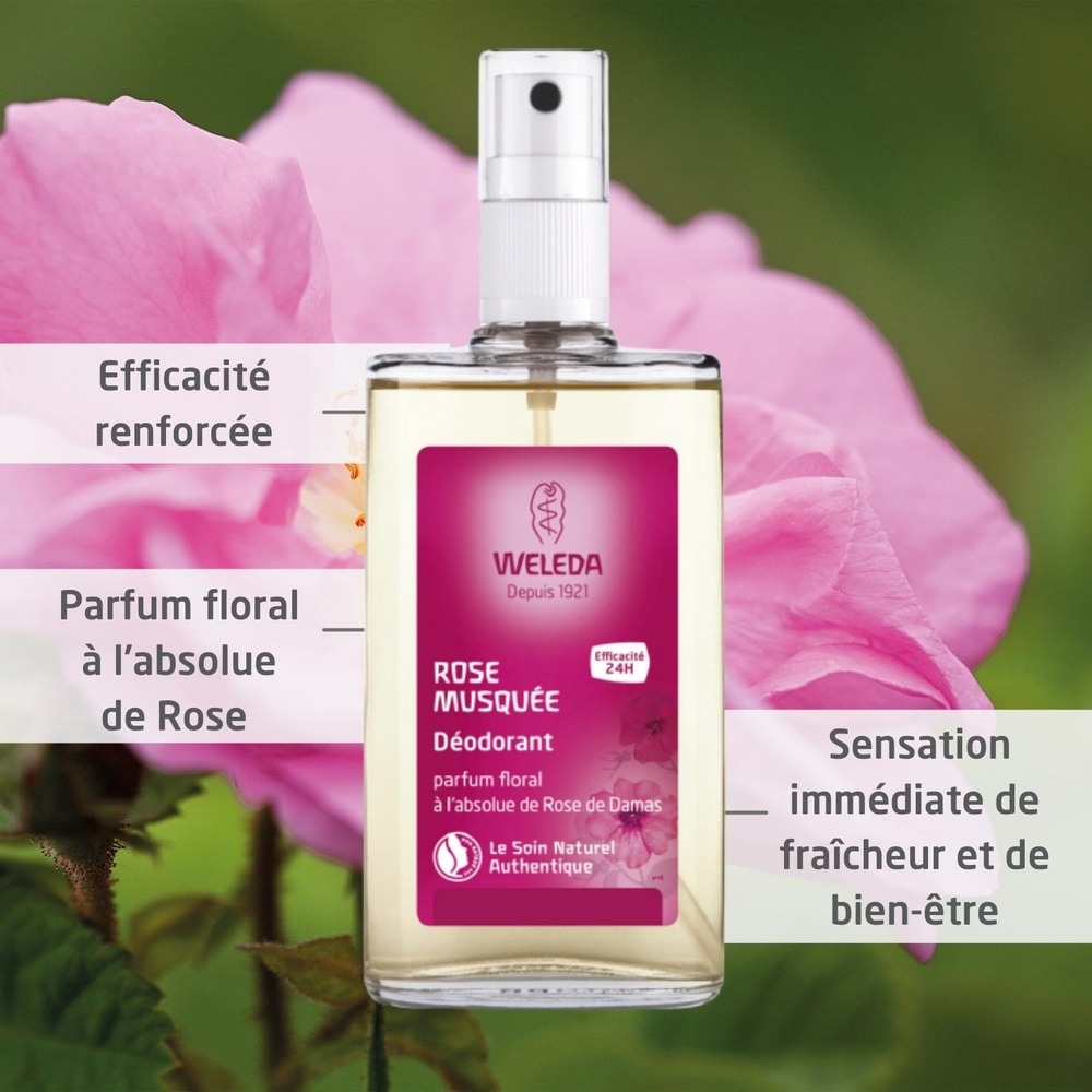 WELEDA Duo Déodorant à la Rose - 2 x 100 ml Hygiène