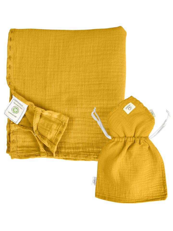 Mababu Stilltuch Musselin in mustard günstig kaufen onesize