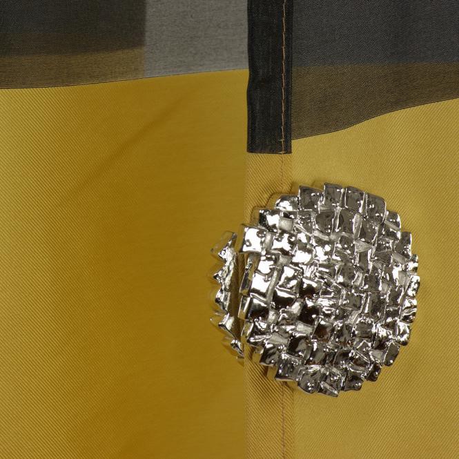 Bella Casa Dekomagnet Magnet Kühlschrankmagnet Pinnwandmagnet, Ø 65 mm, silber, 2 Stück