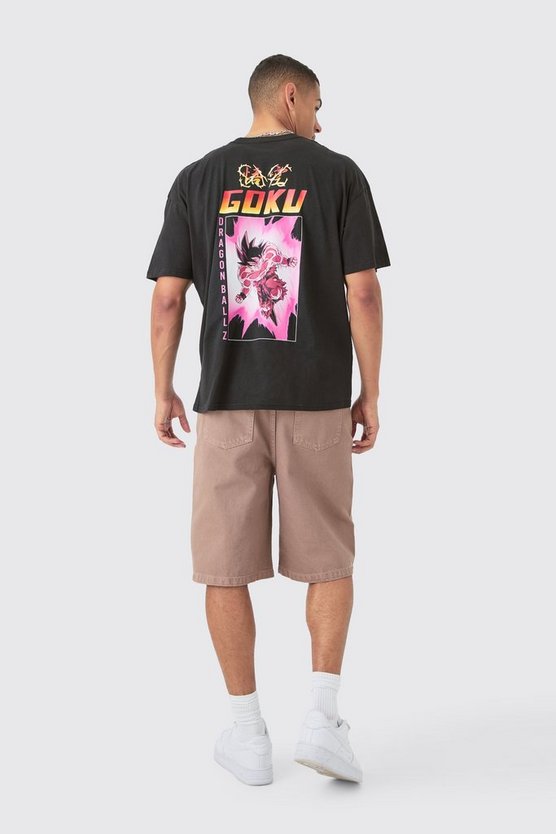 Oversize T-Shirt mit lizenziertem Dragon Ball Z Anime Print