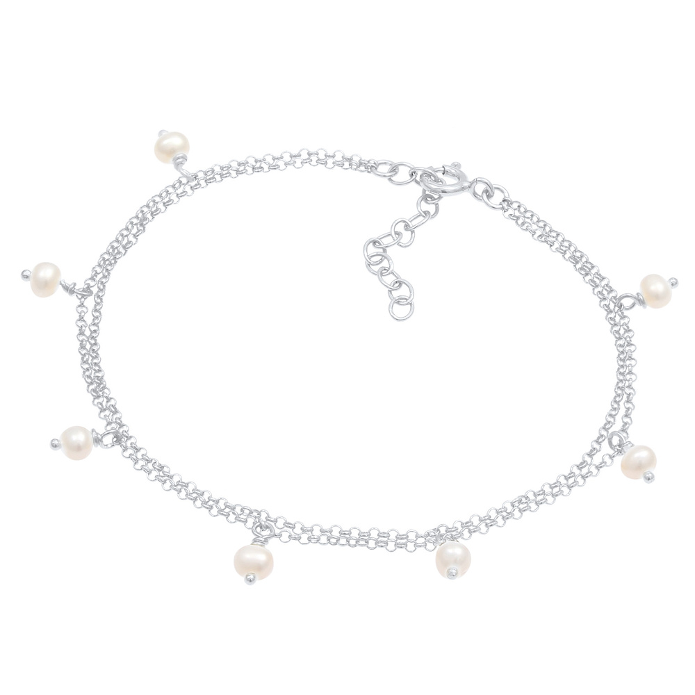 Elli Elli Bracelet Pendentif féminin en perle de culture d'eau douce, et en 925/1000 a Bracelet
