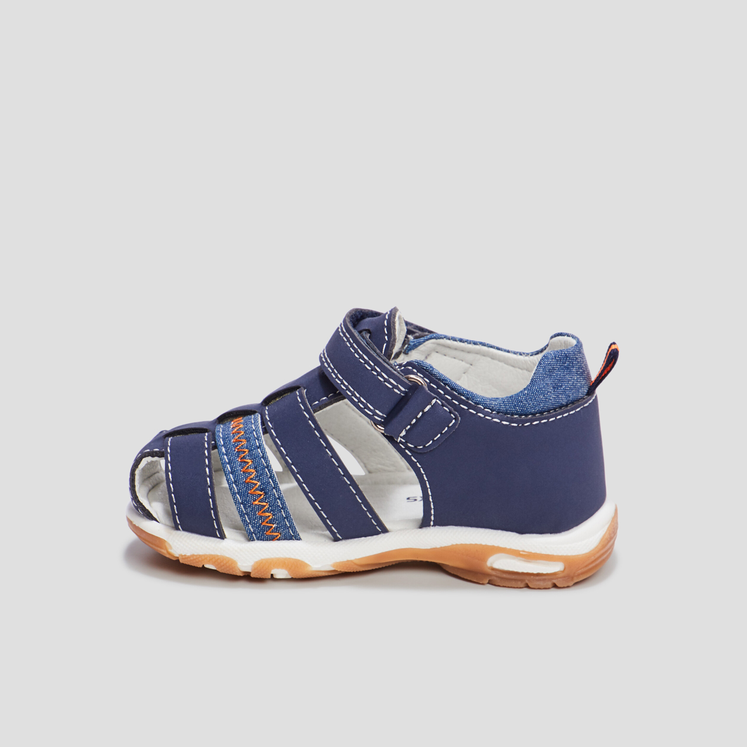 Sandales à scratchs Creeks bleu marine bébé garçon | La Halle