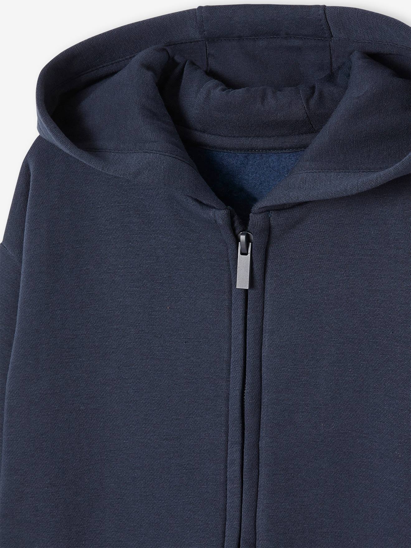 Vertbaudet Jungen Kapuzensweatjacke, personalisierbar Oeko-Tex - nachtblau