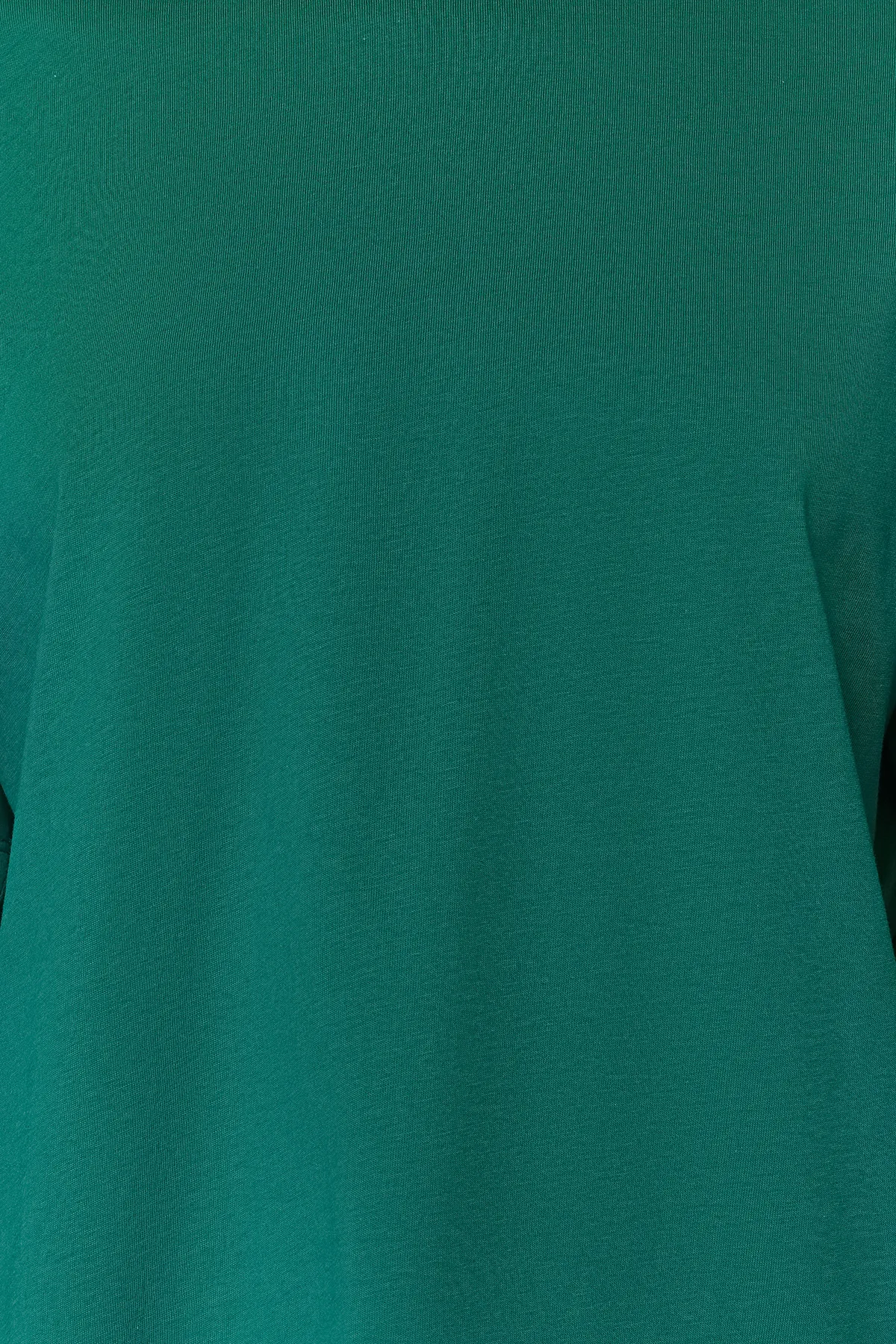 Trendyol Collection  Smaragdgrünes, übergroßes/weites Strick-T-Shirt mit Rundhalsausschnitt, 100 % Baumwolle, TWOSS20TS0134