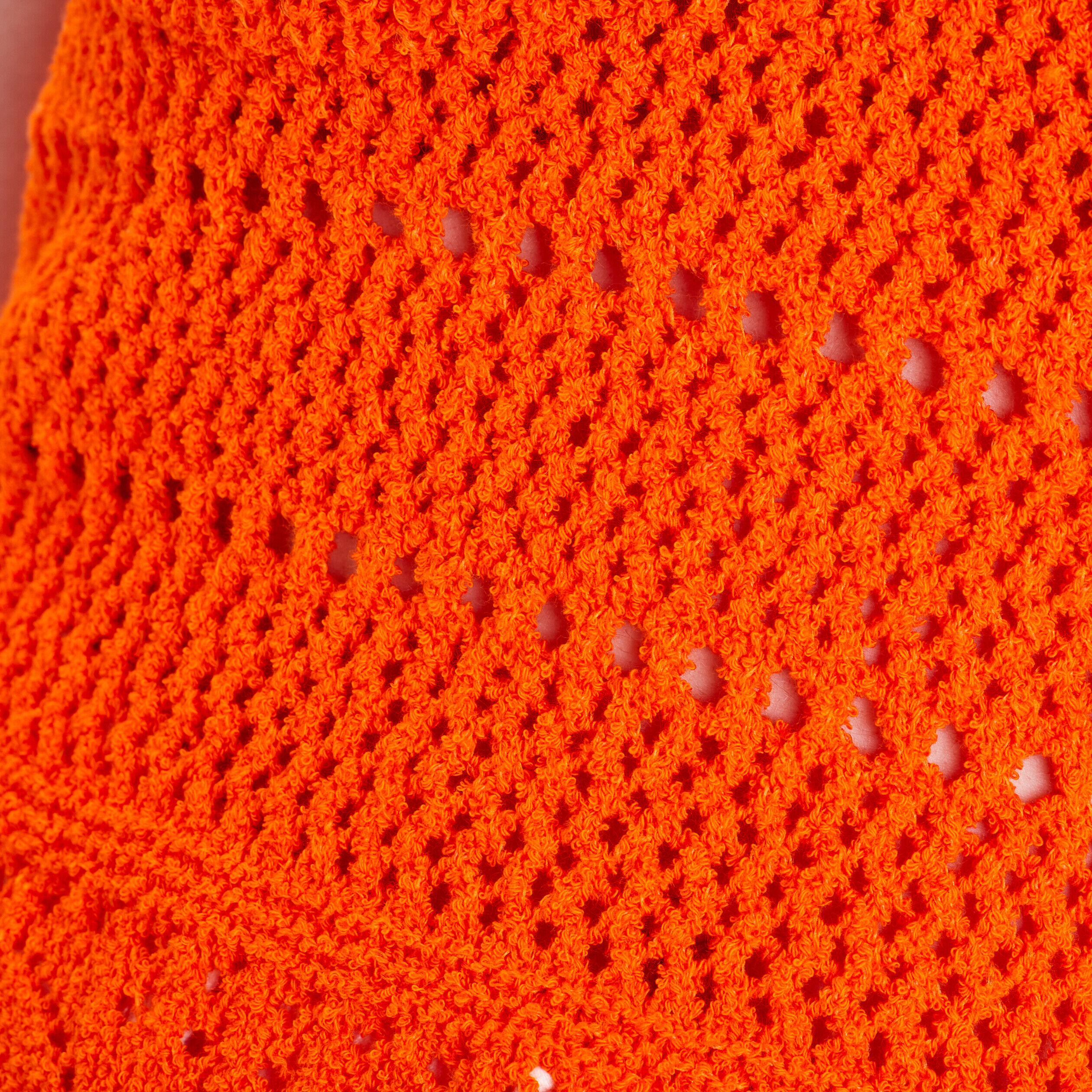 Pull débardeur crochet orange femme | Cache Cache