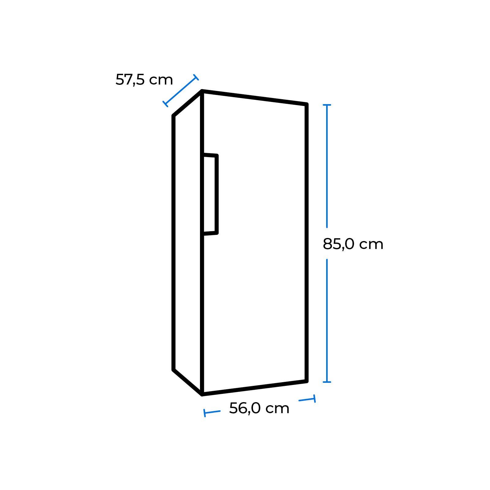 exquisit Kühlschrank KS16-4-HE-010D, leiser Betrieb und wechselbarer Türanschlag