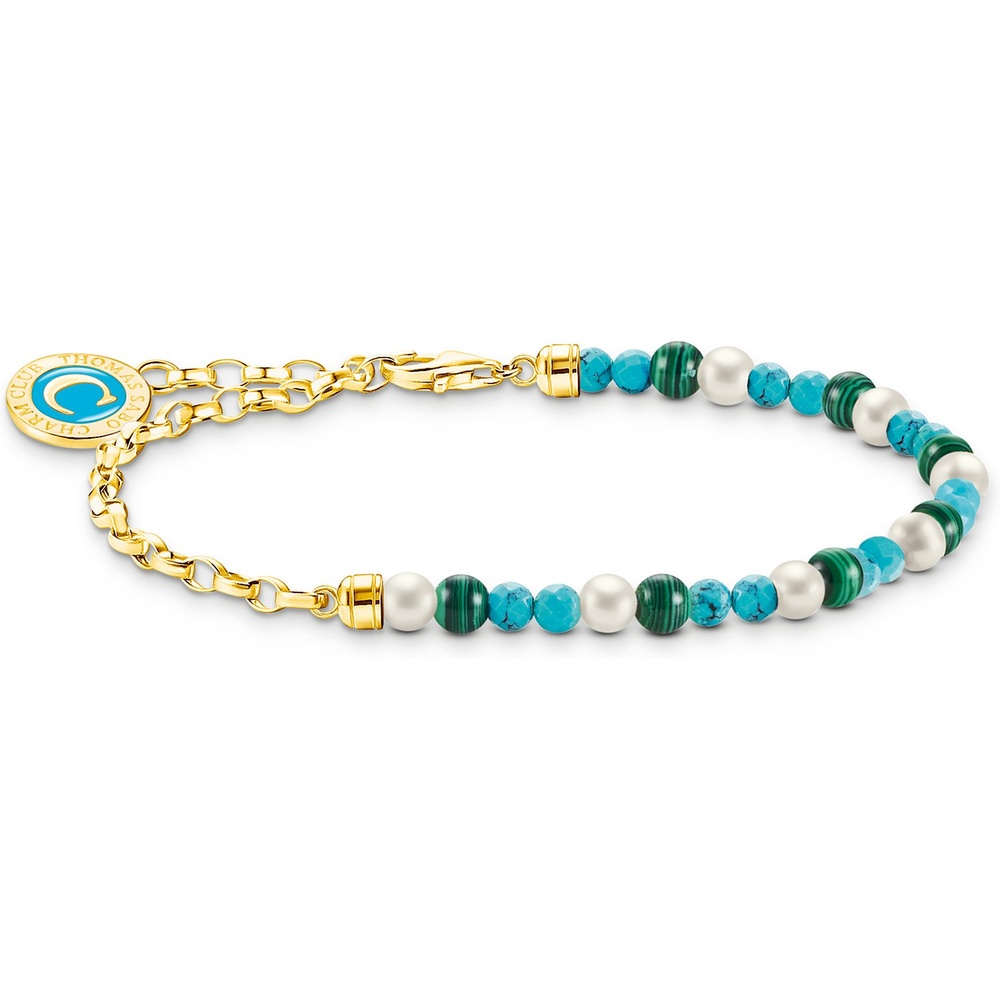 Thomas Sabo Bracelet 925 Argent, Émail multicolore Bracelet