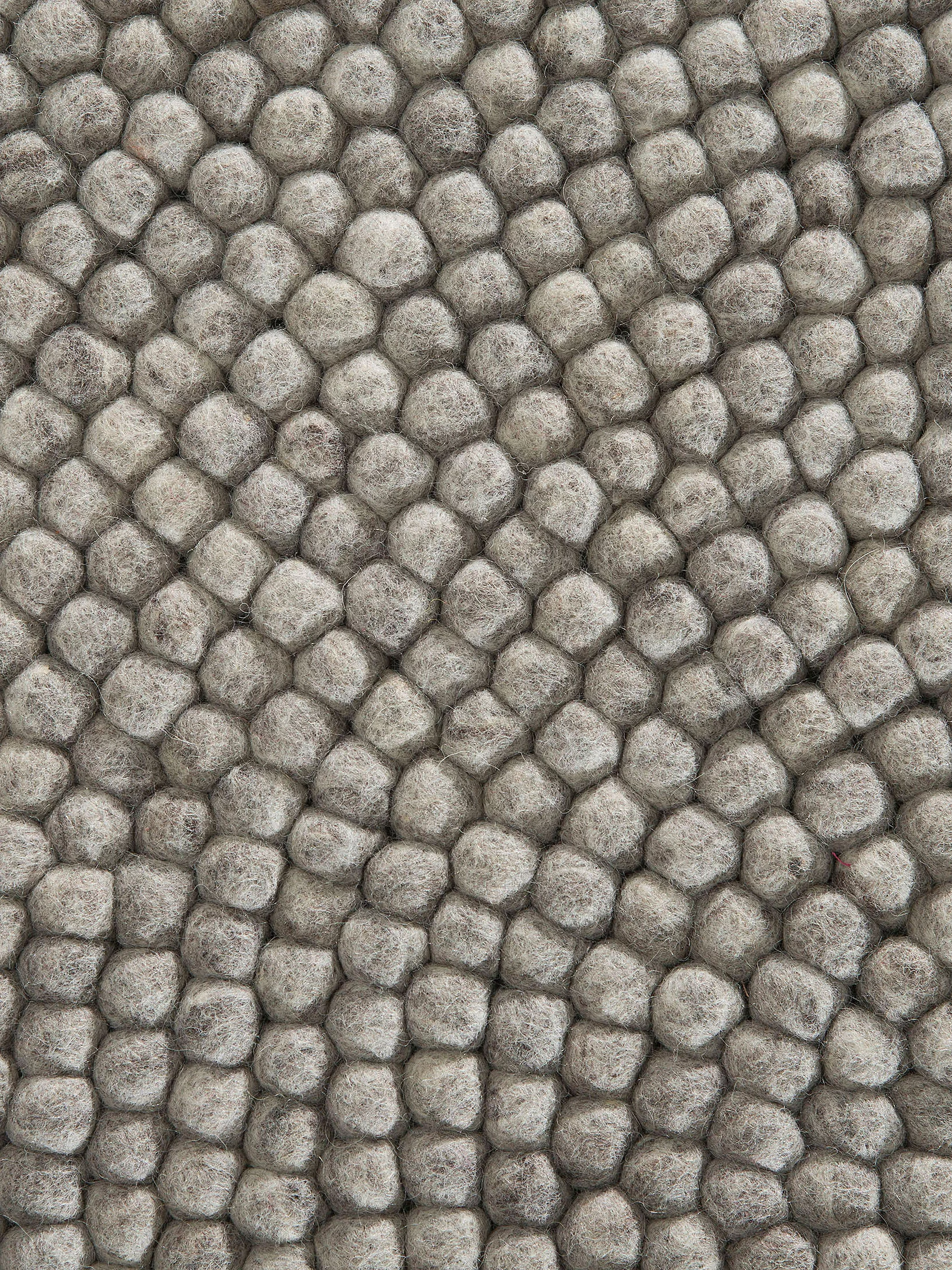 Smedby Filzkugel-Teppich, Grey Natural
