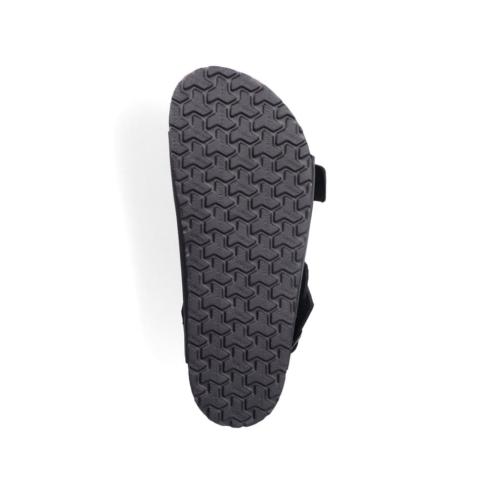 Rieker Herren Sandalen asphaltschwarz