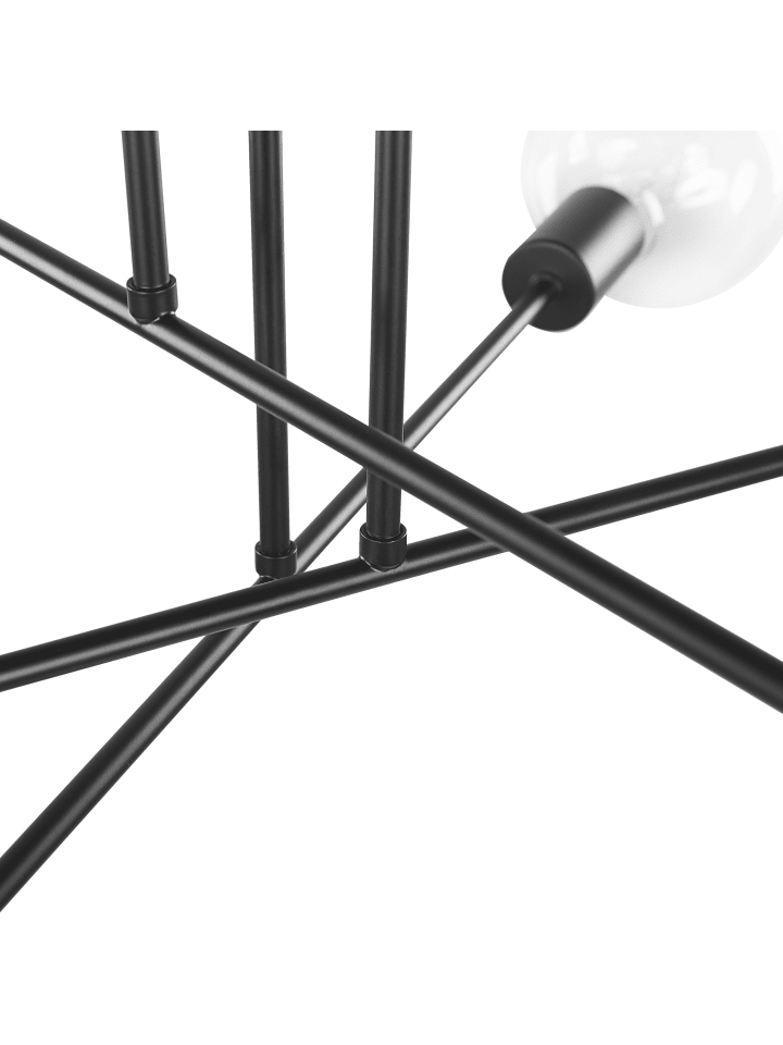 Beliani Deckenleuchten KIDANE in Schwarz - (W) 61 x (H) 33 x (L) 61 cm günstig kaufen onesize