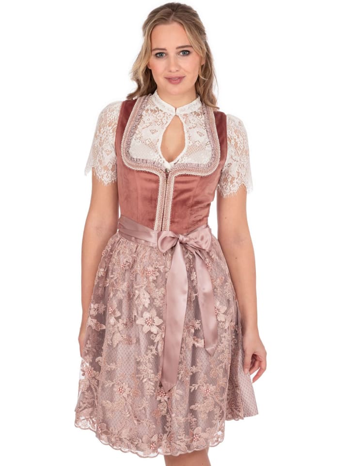 KRÜGER Midi Dirndl 415466 in rose günstig kaufen