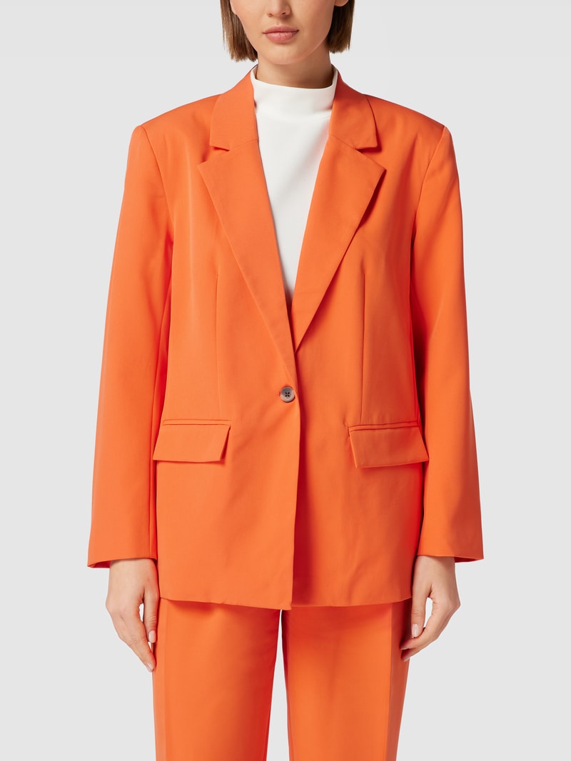 Blazer mit Pattentaschen Modell 'Viangy' in orange