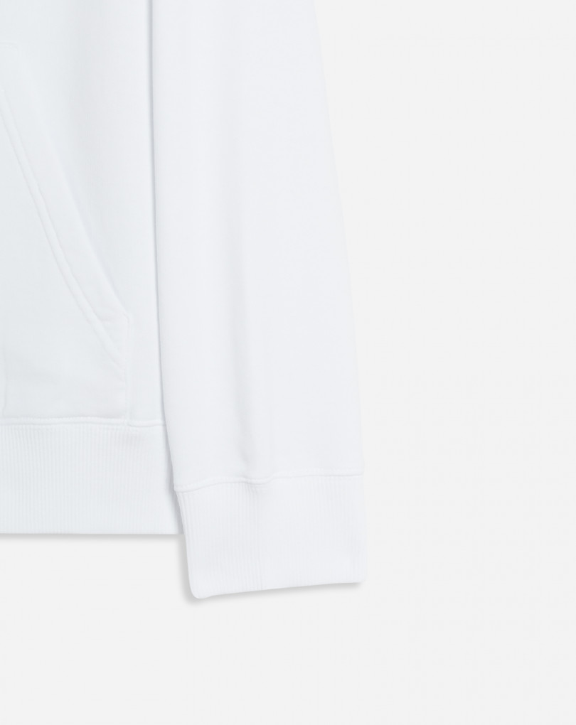 HOODIE CLASSIQUE EN MOLLETON DE COTON LANVIN BRODÉ