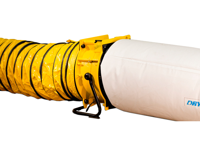Dryfast DFV7000LSAU Axiallüfter + 2 Adapter + 1 Staubbeutel + 10 m Lufttransportschlauch