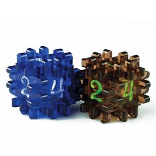 Blackfire Constructible Dice - Blue & Brown
