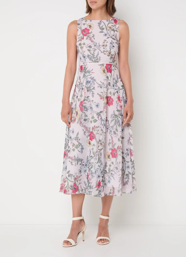 Φόρεμα Hobbs Carly Floral Crepe Midi