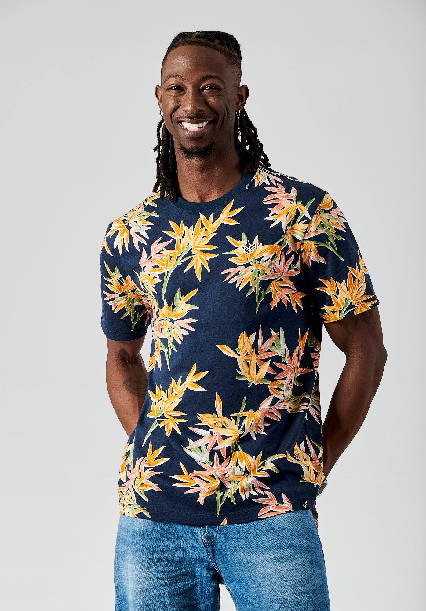 NAVID  T-shirt imprimé homme 100% coton