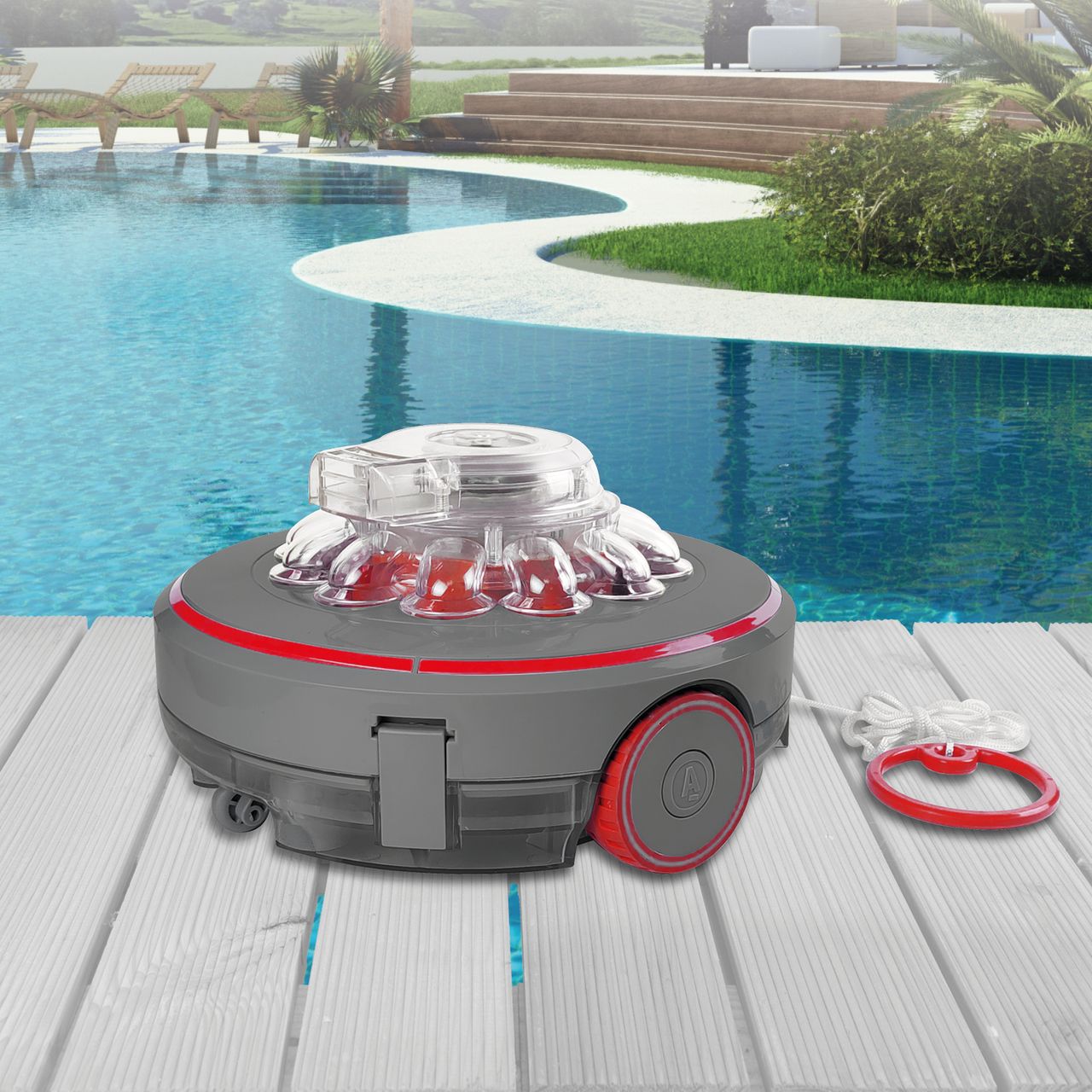 MAUK Kabelloser Pool-Reinigungs-Roboter Li-Ion MPRR1160