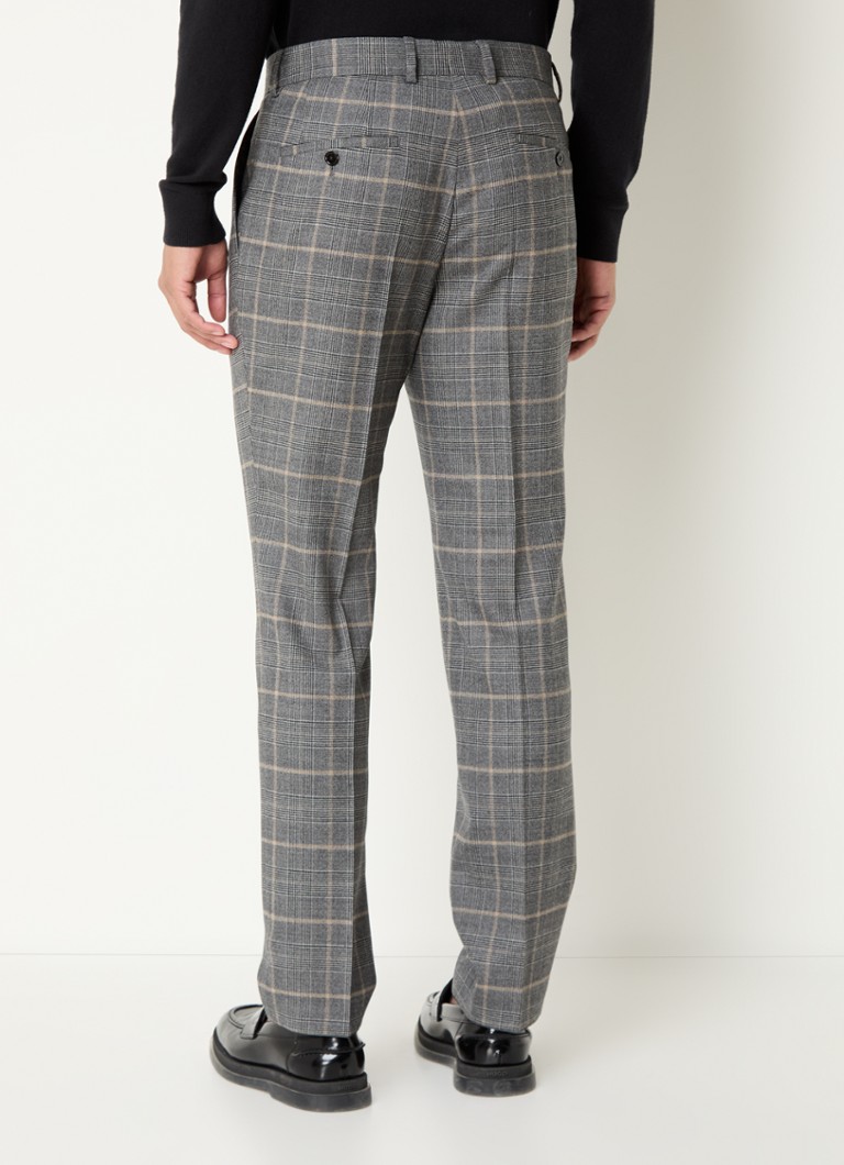 HUGO BOSS  C-Huge slim fit 2-delig pak van scheerwol met ruitdessin