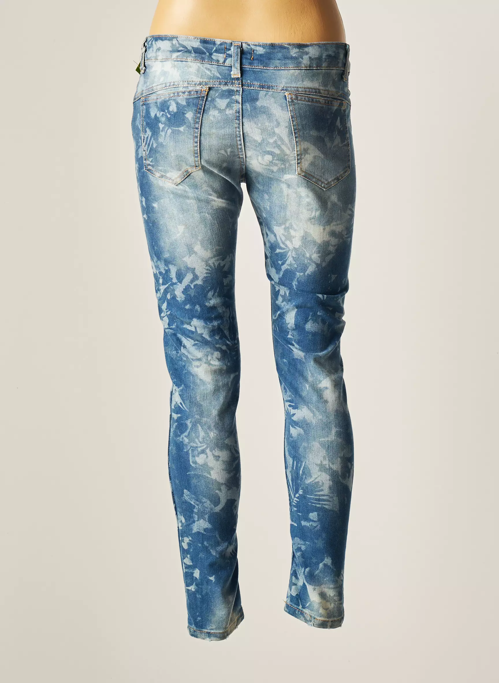 De Angelis Jeans Coupe Slim Femme couleur bleu