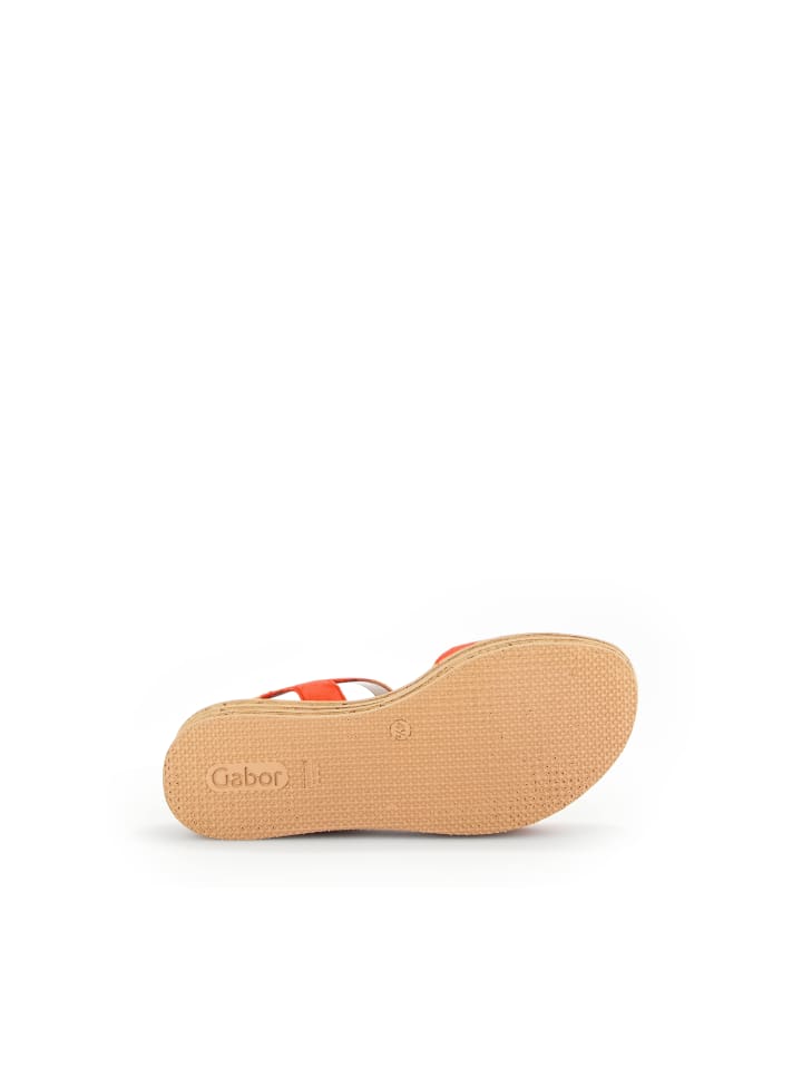 Gabor Fashion Plateau Sandale in orange günstig kaufen