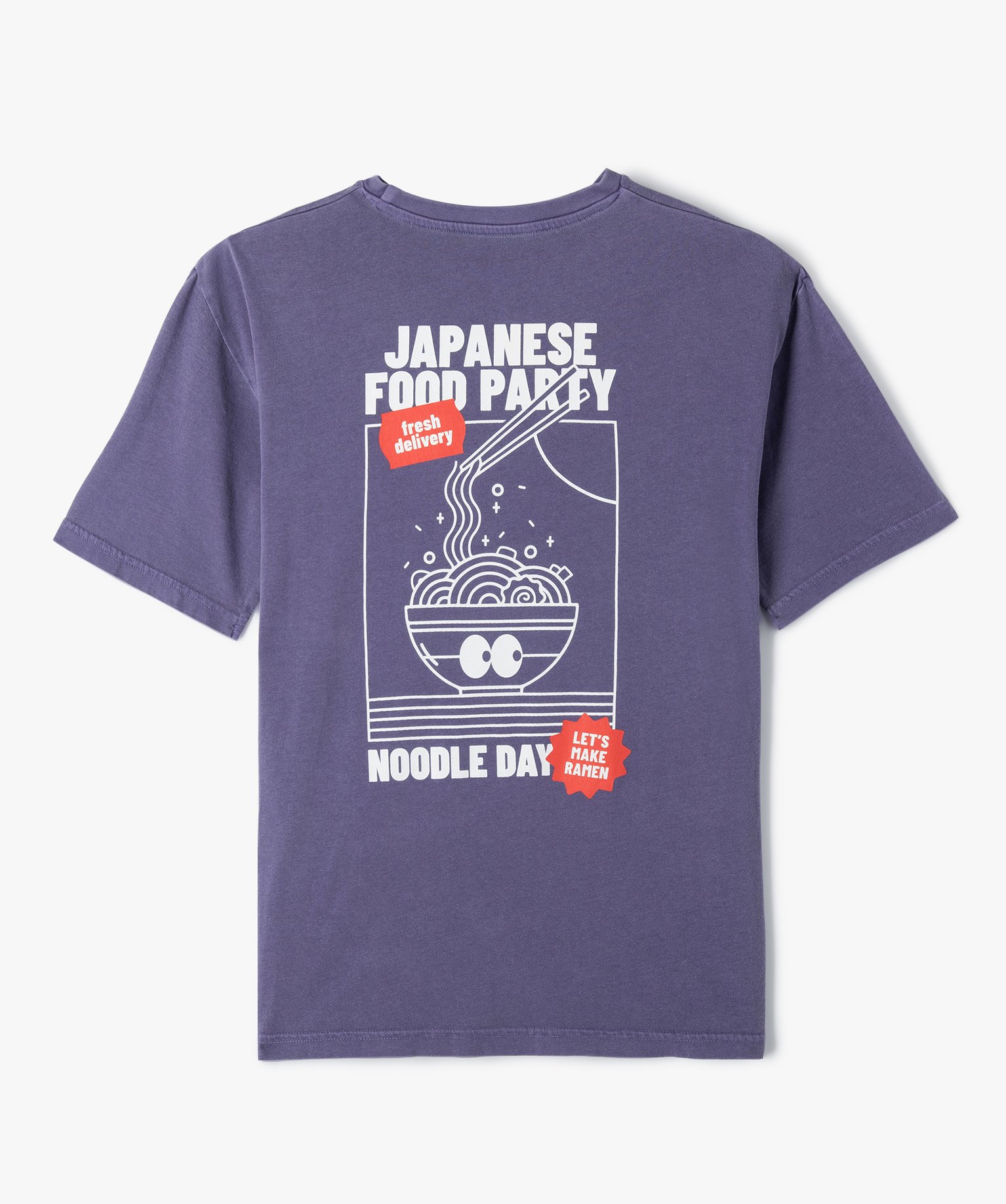 Tee-shirt Garçon à manches courtes avec large motif dans l... violet | GEMO