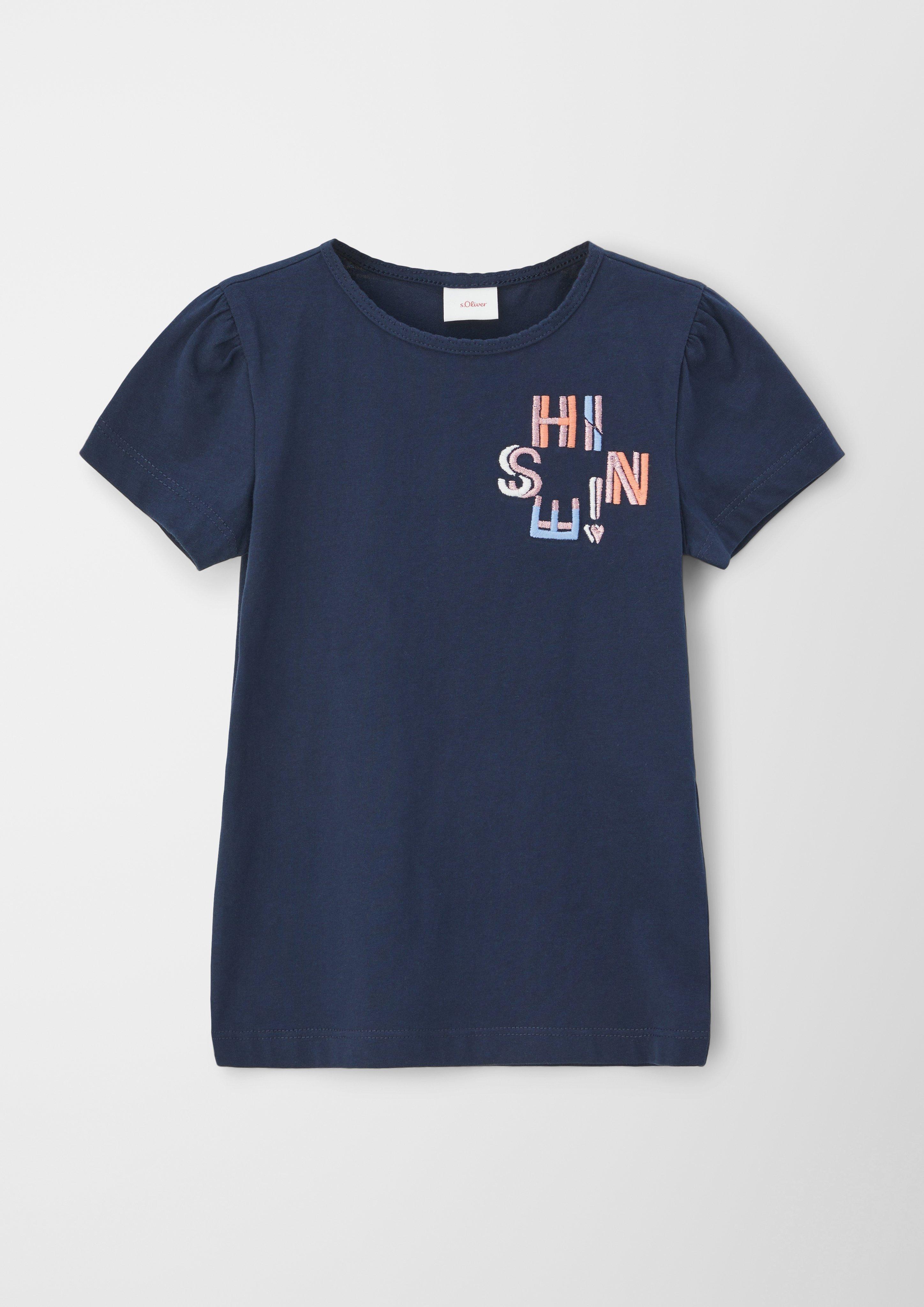 T-Shirt mit Mausezahnausschnitt  2127374-5952