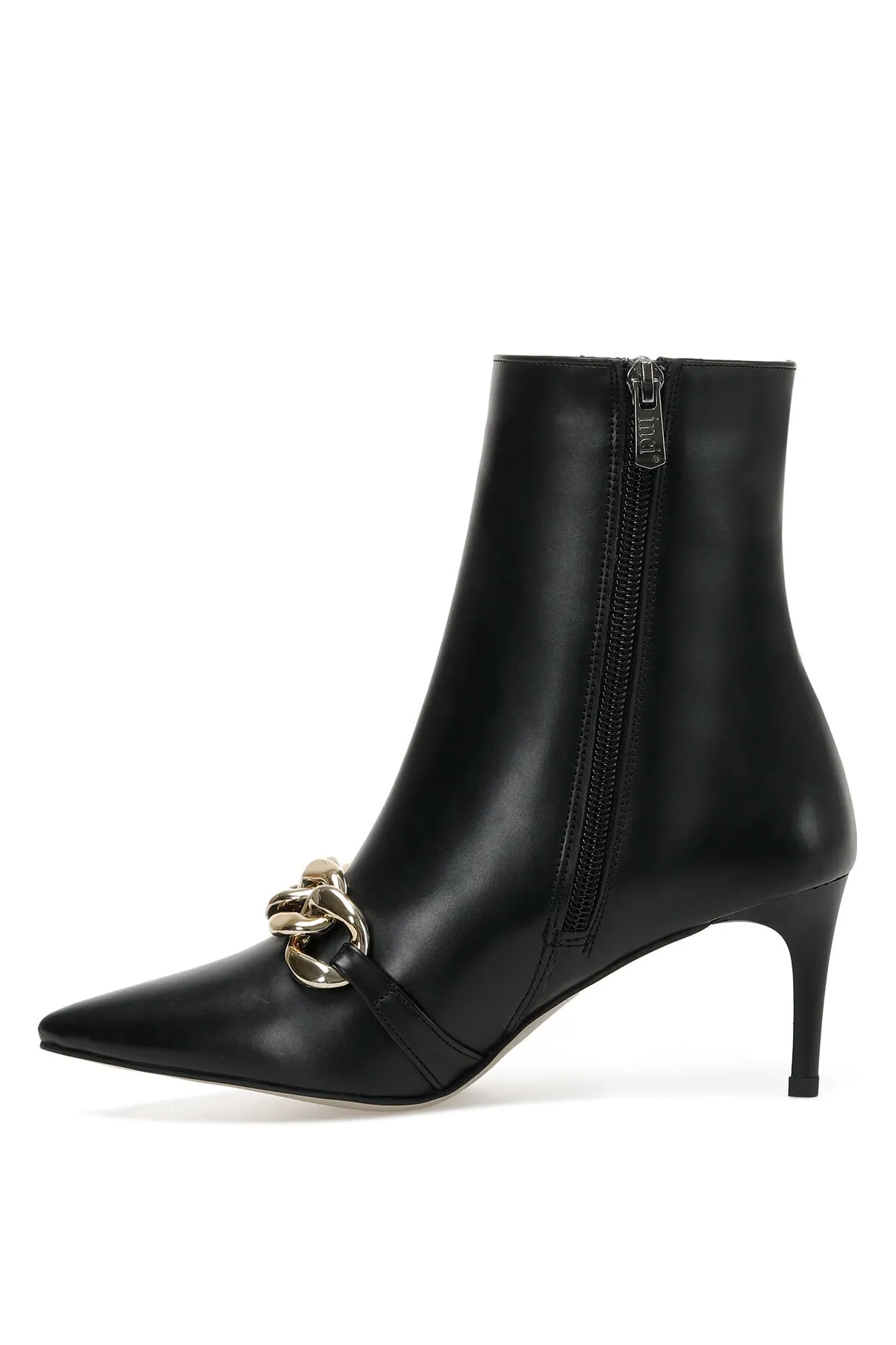 İnci  Eva 2pr schwarze Damenstiefel mit Absatz