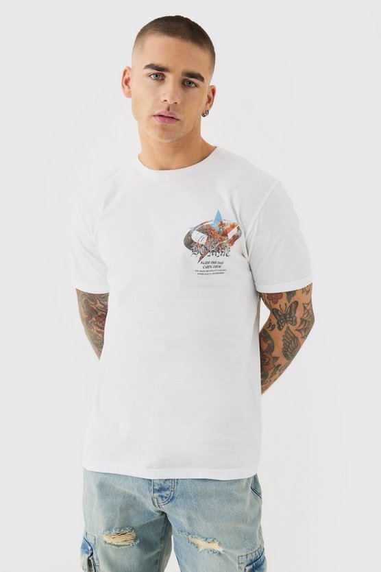 Oversized Star Renaissance Graphic T-shirt