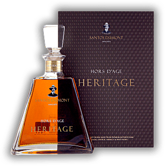 Santos Dumont Heritage Hors D'Age Spirit Drink from Premium Matured Rum Santos Dumont Heritage Hors D'Age Spirit Drink from Premium Matured Rum Ein Blend in streng limiterter Edition aus Premium gereiften Destillaten aus Brasilien, Mittelamerika und