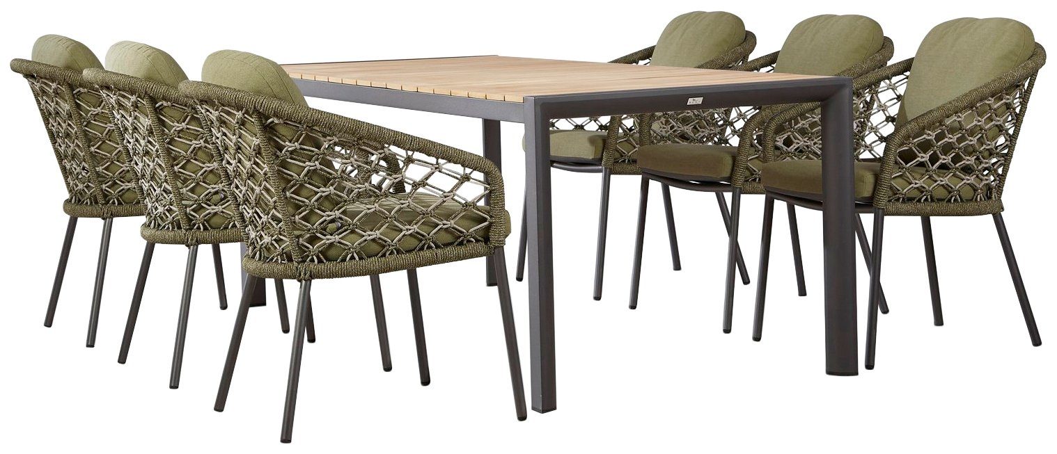 Best Gartensessel Mali (1-St), Aluminium, stapelbar, inkl. Auflagen