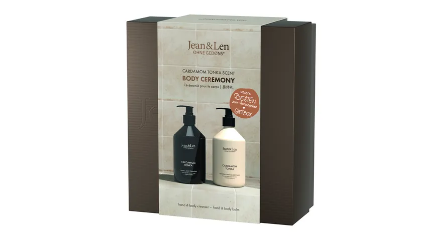 Jean&Len Body Ceremony Giftbox Cardamom/Tonka Geschenkpackung