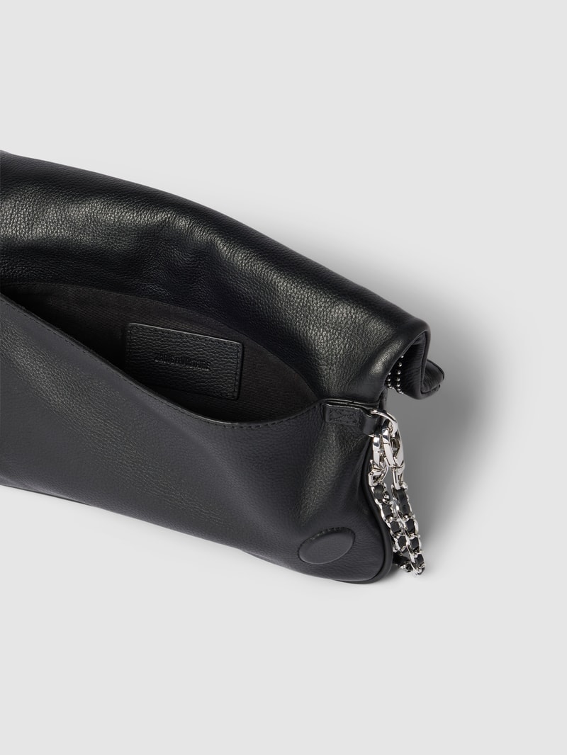 Pochette mit Ziersteinbesatz in schwarz