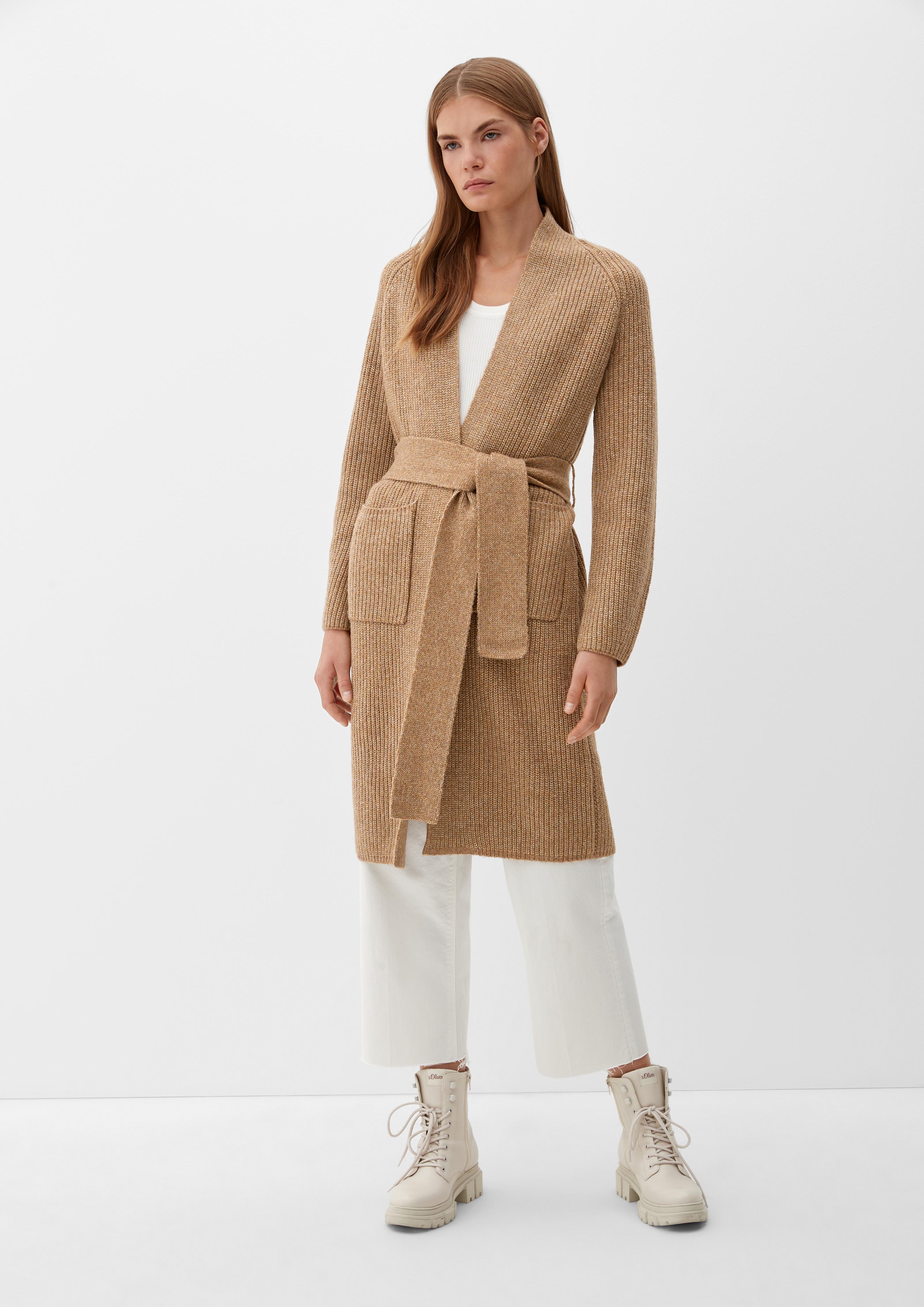 Strickjacke aus Wollmix  2120906-82W9