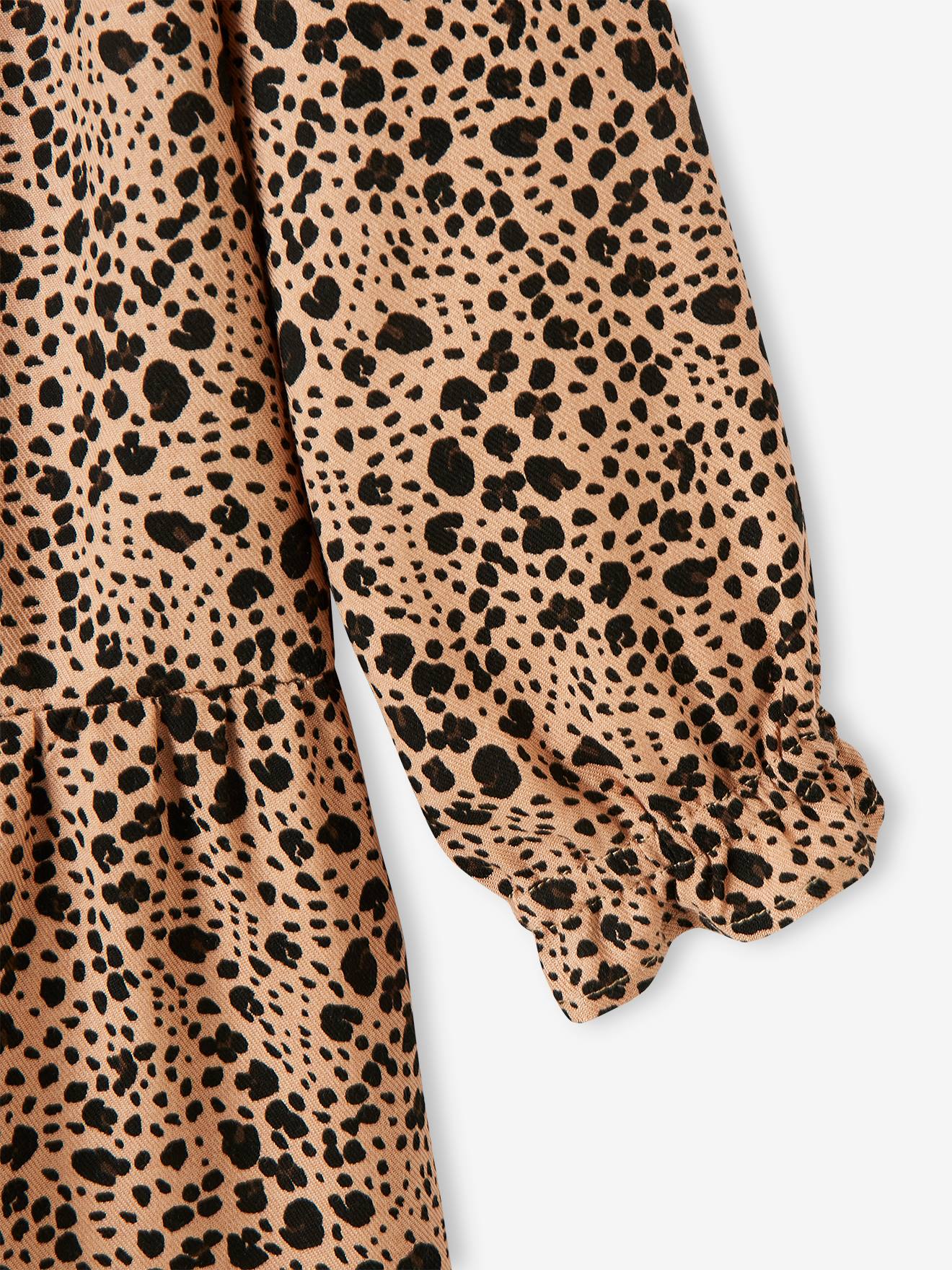 Vertbaudet Mädchen Volantkleid Oeko-Tex - wollweiß